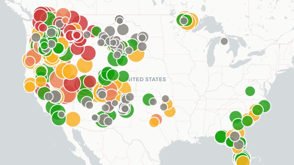 live u.s. wildfire tracker