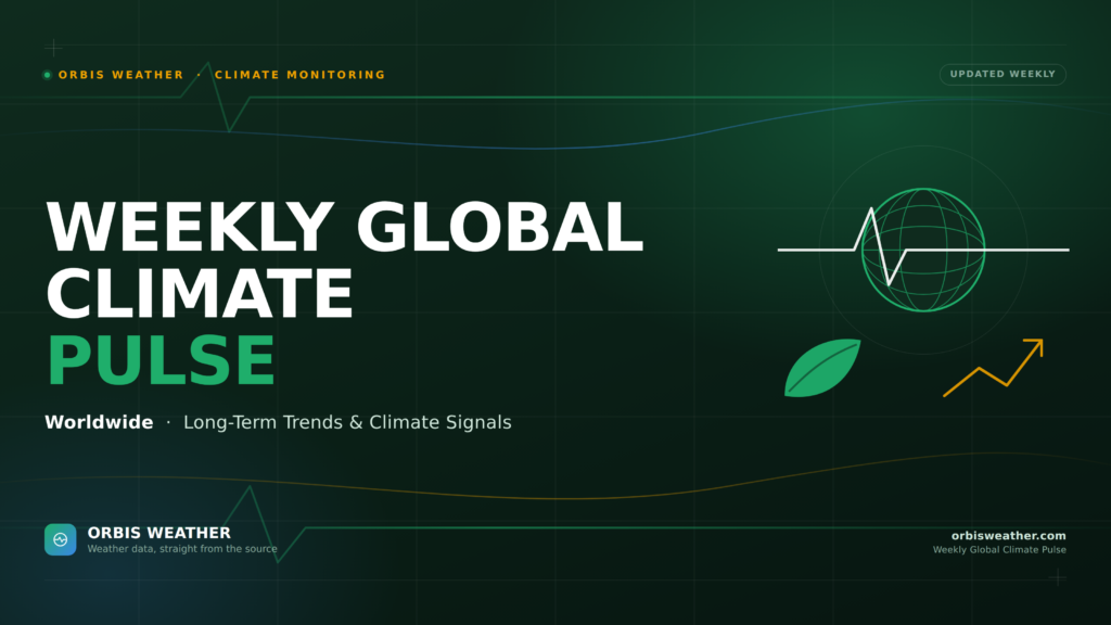 weekly global climate pulse template