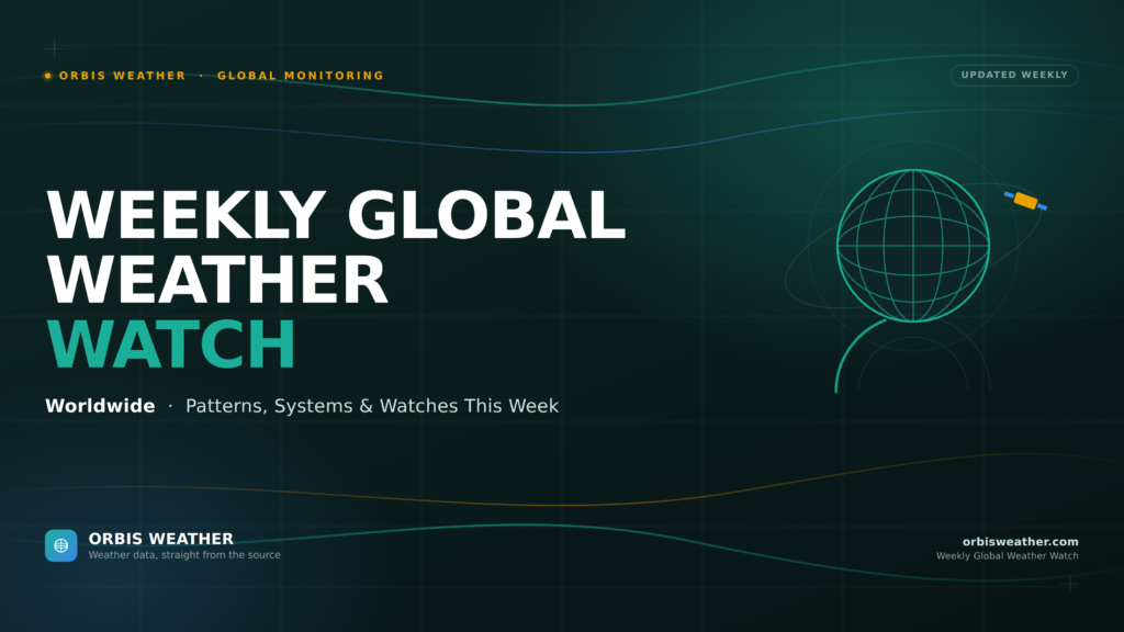 weekly global weather watch template
