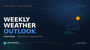 weekly weather outlook template